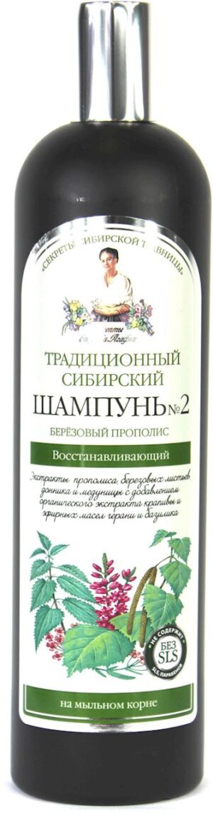 SZAMPON NO 2 NA BRZOZOWYM PROPOLISIE REGENERACYJNY 550 ml - RECEPTURY BABCI AGAFI - AGAFI (2 szt.)
