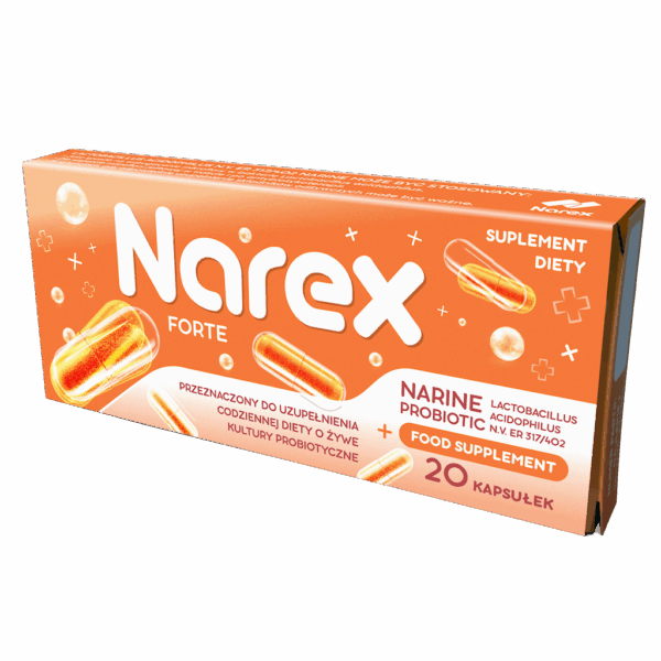 PROBIOTYK NARINE FORTE 20 KAPSUŁEK - NAREX (1 szt.)