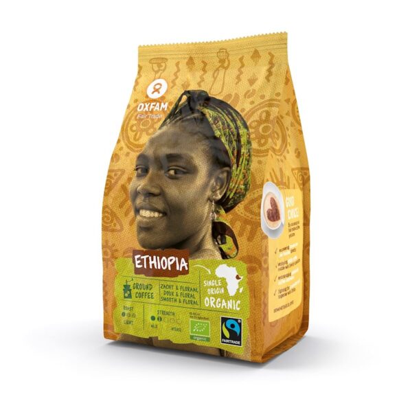 KAWA MIELONA ARABICA 100 % YIRGACHEFFE ETIOPIA FAIR TRADE BIO 250 g - OXFAM (1 szt.)