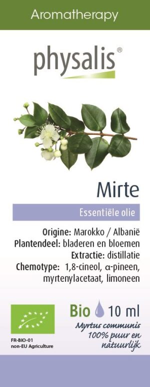 OLEJEK ETERYCZNY MIRT ZWYCZAJNY BIO 10 ml - PHYSALIS (1 szt.)