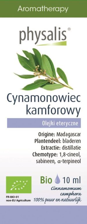 OLEJEK ETERYCZNY CYNAMONOWIEC KAMFOROWY BIO 10 ml - PHYSALIS (1 szt.)