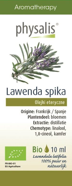 OLEJEK ETERYCZNY LAWENDA SZEROKOLISTNA BIO 10 ml - PHYSALIS (1 szt.)
