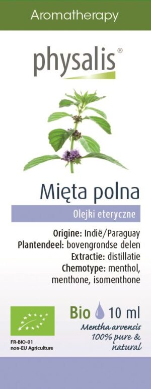 OLEJEK ETERYCZNY MIĘTA POLNA BIO 10 ml - PHYSALIS (2 szt.)