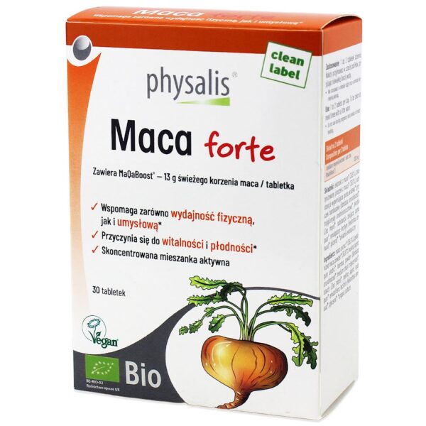 MACA FORTE BIO 30 TABLETEK - PHYSALIS (1 szt.)