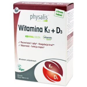 WITAMINA K2 + D3 60 TABLETEK - PHYSALIS (1 szt.)