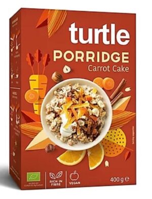 OWSIANKA O SMAKU CIASTA MARCHEWKOWEGO BIO 400 g - TURTLE (1 szt.)