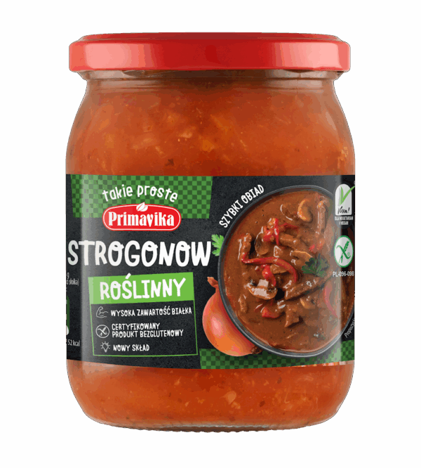 STROGONOW ROŚLINNY BEZGLUTENOWY 470 g - PRIMAVIKA (2 szt.)