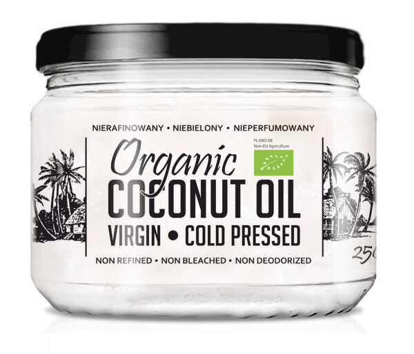 OLEJ KOKOSOWY VIRGIN BIO 250 ml - DIET-FOOD (2 szt.)
