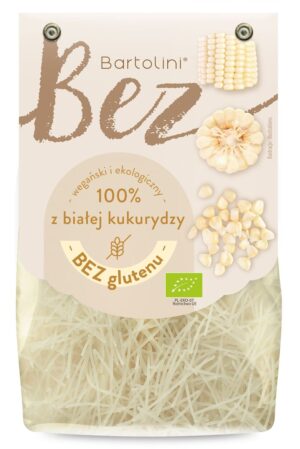 MAKARON (Z BIAŁEJ KUKURYDZY) KRAJANKA BEZGLUTENOWY BIO 250 g - BARTOLINI (2 szt.)