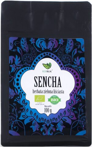 HERBATA ZIELONA LIŚCIASTA SENCHA BIO 100 g - ECOBLIK (2 szt.)