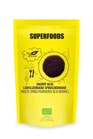 JAGODY ACAI LIOFILIZOWANE SPROSZKOWANE BIO 100 g - BIO PLANET SUPERFOODS (1 szt.)