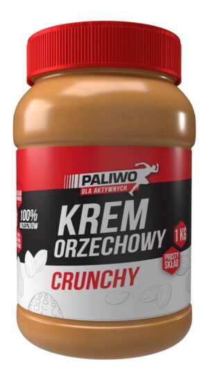 KREM ORZECHOWY CRUNCHY 100 % BEZ DODATKU SOLI I CUKRÓW 1 kg  - PALIWO DLA AKTYWNYCH (1 szt.)