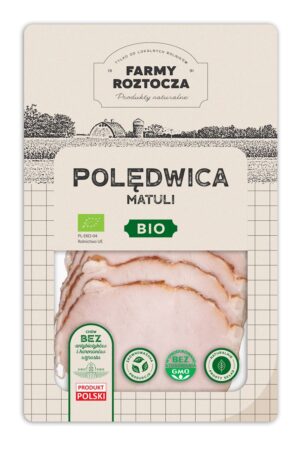 POLĘDWICA MATULI PLASTRY BIO 100 g - FARMY ROZTOCZA (Z PÓŁKI) (2 szt.)