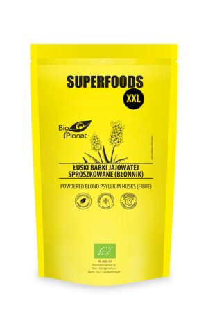 ŁUSKI BABKI JAJOWATEJ SPROSZKOWANE (BŁONNIK) BIO 600 g - BIO PLANET SUPERFOODS (1 szt.)