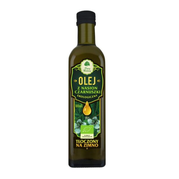 OLEJ Z CZARNUSZKI TŁOCZONY NA ZIMNO BIO 100 ml - DARY NATURY (1 szt.)