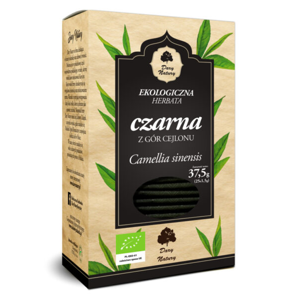 HERBATA CZARNA BIO (25 x 1,5 g) 37,5 g - DARY NATURY (2 szt.)