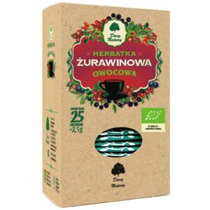 HERBATKA ŻURAWINOWO - OWOCOWA BIO (25 x 2,5 g) 62,5 g - DARY NATURY (2 szt.)