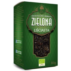 HERBATA ZIELONA LIŚCIASTA BIO 80 g - DARY NATURY (2 szt.)