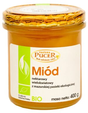 MIÓD WIELOKWIATOWY BIO 400 g - PASIEKA PUCER (1 szt.)