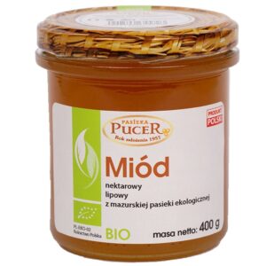 MIÓD LIPOWY BIO 400 g - PASIEKA PUCER (1 szt.)