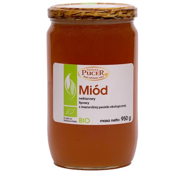 MIÓD LIPOWY BIO 950 g - PASIEKA PUCER (1 szt.)