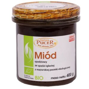 MIÓD SPADZIOWY ZE SPADZI IGLASTEJ BIO 400 g - PASIEKA PUCER (1 szt.)