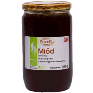 MIÓD SPADZIOWY ZE SPADZI IGLASTEJ BIO 950 g - PASIEKA PUCER (1 szt.)