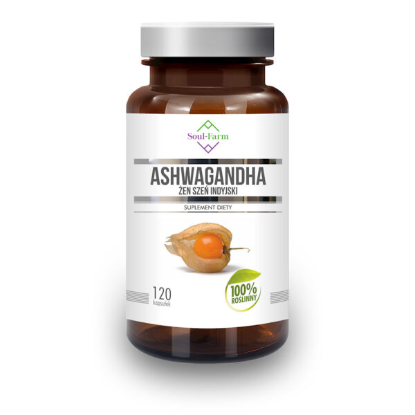 ASHWAGANDHA EKSTRAKT (500 mg) 120 KAPSUŁEK - SOUL FARM (1 szt.)