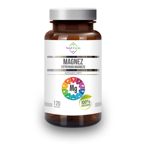 CYTRYNIAN MAGNEZU (650 mg) 120 KAPSUŁEK - SOUL FARM (1 szt.)