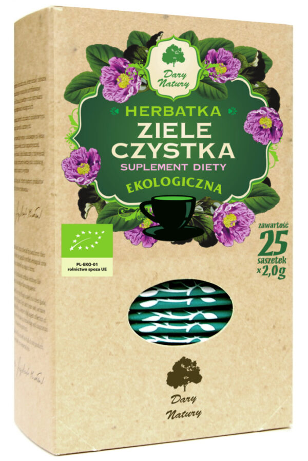 HERBATKA ZIELE CZYSTKA BIO (25 x 2 g) 50 g - DARY NATURY (2 szt.)