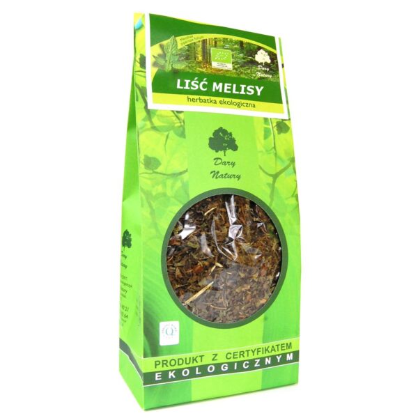 HERBATKA LIŚĆ MELISY BIO 100 g - DARY NATURY (2 szt.)