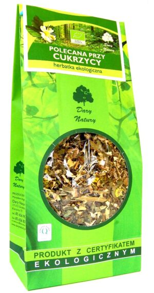 HERBATKA POLECANA PRZY CUKRZYCY BIO 150 g - DARY NATURY (2 szt.)