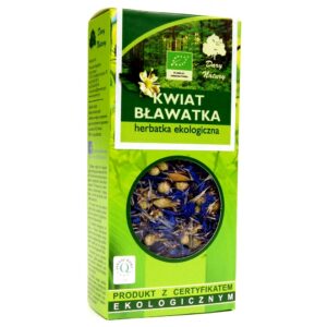 HERBATKA Z KWIATU BŁAWATKA BIO 25 g - DARY NATURY (2 szt.)