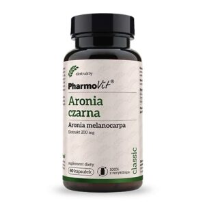 ARONIA CZARNA MELANOCARPA EKSTRAKT (200 mg) BEZGLUTENOWY 60 KAPSUŁEK - PHARMOVIT (CLASSIC) (1 szt.)