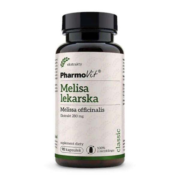 MELISA LEKARSKA EKSTRAKT (280 mg) BEZGLUTENOWA 90 KAPSUŁEK - PHARMOVIT (CLASSIC) (1 szt.)