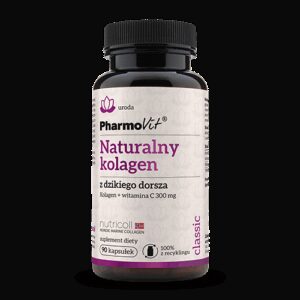 KOLAGEN Z DZIKIEGO DORSZA + WITAMINA C BEZGLUTENOWY 90 KAPSUŁEK - PHARMOVIT (CLASSIC) (1 szt.)
