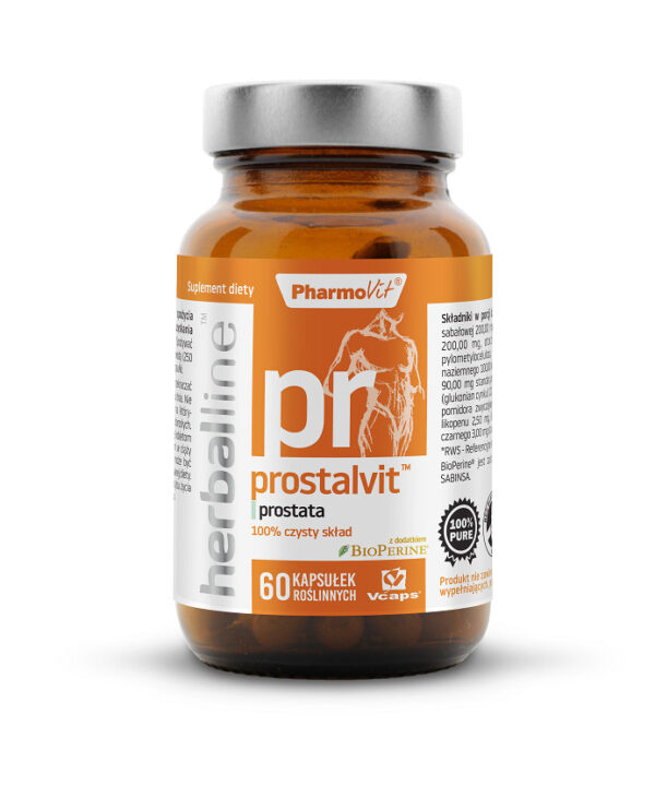 KAPSUŁKI NA PROSTATĘ (PROSTALVIT) BEZGLUTENOWE 60 szt. - PHARMOVIT (HERBALLINE) (1 szt.)