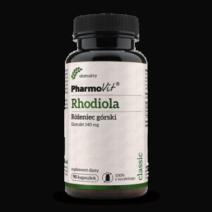 RHODIOLA - RÓŻENIEC GÓRSKI EKSTRAKT (140 mg) BEZGLUTENOWY 90 KAPSUŁEK - PHARMOVIT (CLASSIC) (1 szt.)