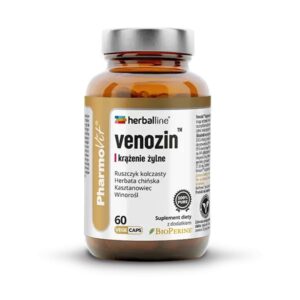 KAPSUŁKI NA KRĄŻENIE ŻYLNE (VENOZIN) BEZGLUTENOWE 60 szt. - PHARMOVIT (HERBALLINE) (1 szt.)