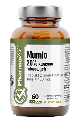 MUMIO EKSTRAKT (400 mg) BEZGLUTENOWY 60 KAPSUŁEK - PHARMOVIT (CLEAN LABEL) (1 szt.)