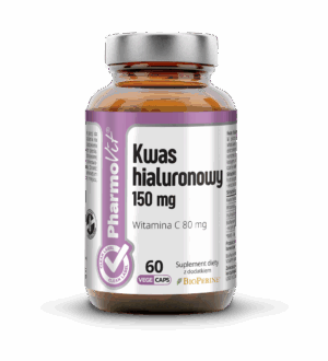 KWAS HIALURONOWY (150 mg) BEZGLUTENOWY 60 KAPSUŁEK - PHARMOVIT (CLEAN LABEL) (1 szt.)