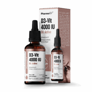 WITAMINA D3 W KROPLACH 100 µg (4000 j.m) BEZGLUTENOWA 30 ml - PHARMOVIT (CLEAN LABEL) (1 szt.)