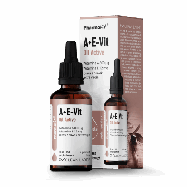 WITAMINA A + E W KROPLACH BEZGLUTENOWE 30 ml - PHARMOVIT (CLEAN LABEL) (1 szt.)
