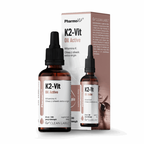WITAMINA K2 W KROPLACH (75 µg) BEZGLUTENOWA 30 ml - PHARMOVIT (CLEAN LABEL) (1 szt.)