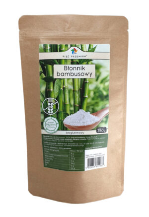 BŁONNIK BAMBUSOWY BEZGLUTENOWY 250 g - PIĘĆ PRZEMIAN (2 szt.)
