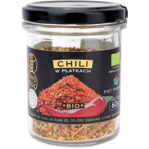 CHILI PŁATKI BEZGLUTENOWE BIO 60 g - PIĘĆ PRZEMIAN (2 szt.)