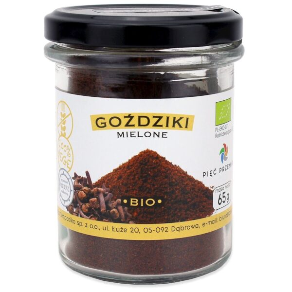 GOŹDZIKI MIELONE BEZGLUTENOWE BIO 65 g - PIĘĆ PRZEMIAN (2 szt.)