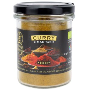 CURRY Z MADRASU BEZGLUTENOWE BIO 85 g - PIĘĆ PRZEMIAN (2 szt.)