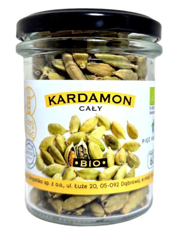 KARDAMON OWOCE BEZGLUTENOWY BIO 60 g - PIĘĆ PRZEMIAN (2 szt.)