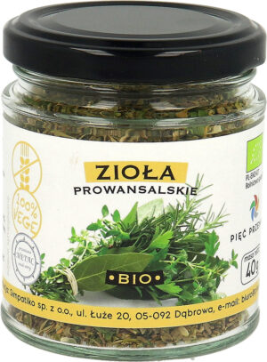ZIOŁA PROWANSALSKIE BEZGLUTENOWE BIO 40 g - PIĘĆ PRZEMIAN (1 szt.)